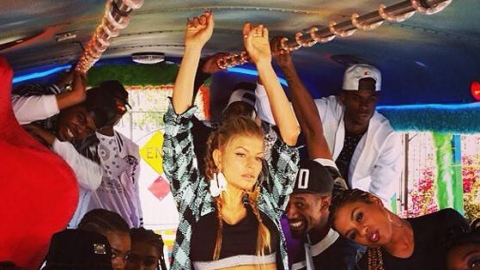 Veja Fergie nos bastidores das gravações do clipe de "L.A. Love (La La)"