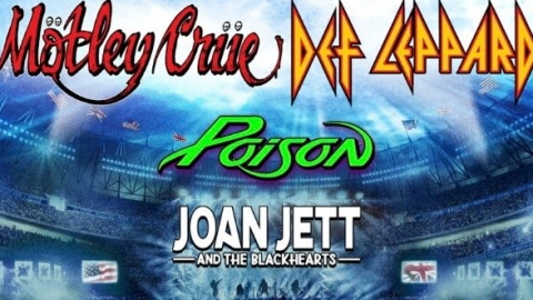 Mötley Crüe confirma turnê com Def Leppard, Poison e Joan Jett