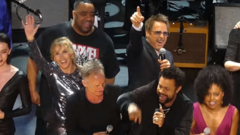 Sting, Robert Downey Jr., Bruce Springsteen e mais cantam "Don't Stop Believing". Veja!