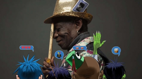 Gorillaz lançam música inédita gravada com o baterista Tony Allen. Ouça "How Far?"
