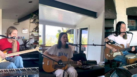 Em isolamento, Haim grava mini-apresentação para o "Tiny Desk Concerts"