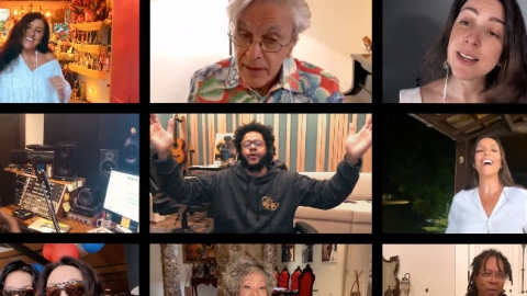 Estrelas da música brasileira presenteiam Gilberto Gil com regravação de  "Andar Com Fé"